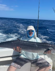 Angler with a 39-inch fish in Hingham