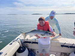 Big Striped Bass haul in Hingham waters!