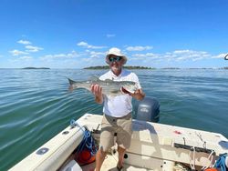 Striped bass caught while fishing in Hingham
