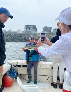Striped bass fishing in Hingham