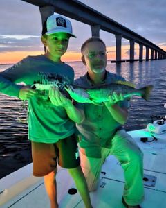 Duo fishing in Florida with one fish