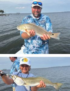 Two spotted weakfish and redfish caught in Milton