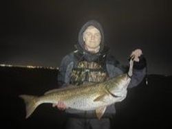 A person fishing with a rod in Milton
