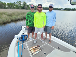 Partly cloudy skies set the stage for an epic day of diverse fishing techniques!