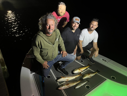 Exciting night on the water! Multiple techniques paid off with a nice mixed bag.