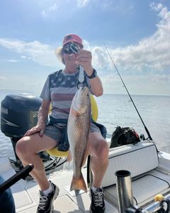 A redfish caught in Milton, Florida during a fishing trip.