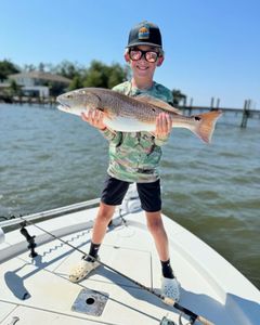 A redfish measuring 23 inches caught while fishing in FL