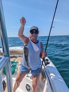A person fishing in Cudjoe Key