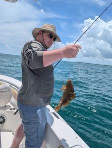Red grouper caught while fishing in Florida