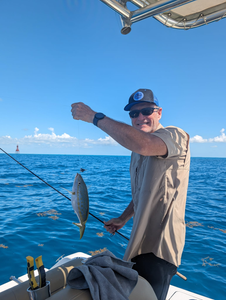 Photograph of a white grunt fish caught during a fishing tour in Cudjoe Key