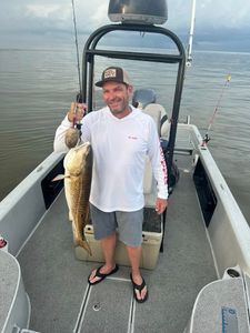 Single angler fishing in LA