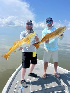 Two anglers fishing in LA