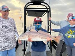 Redfish caught in LA on a fishing trip