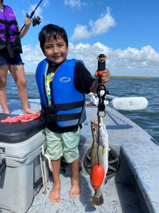 Angler with a single fish in Pleasanton