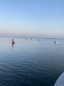 Two people fishing in TX