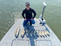 A single black drum fish catch in Pleasanton