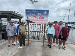Fresh catch displayed at Port Aransas harbor!