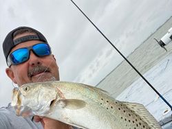Lone angler fishing in TX