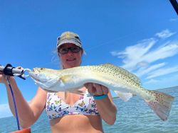 Spotted Weakfish caught in Pleasanton