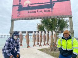 9 redfish caught in Pleasanton
