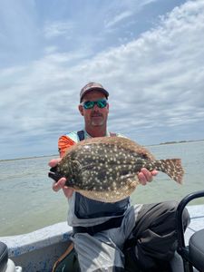 A large southern flounder caught in Pleasanton