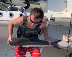 Cobia fish caught while fishing in Virginia Beach