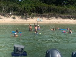 Group of 10 people enjoying fishing in Virginia Beach