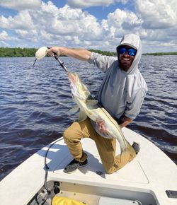 Angler fishing in Ochopee