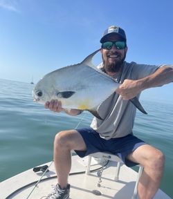 A permit fish caught while fishing in Ochopee