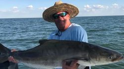 Person fishing in Williamsburg