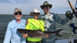 Group of 4 people fishing in Williamsburg