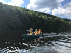 Three people fishing in Sidney