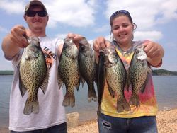 5 crappie, bluegill, and crappie fish caught while fishing in AR