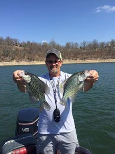 Two crappie fish caught in AR