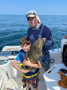 Two people on a fishing tour in FL