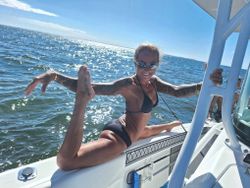 Lone angler enjoying a fishing tour in Sarasota