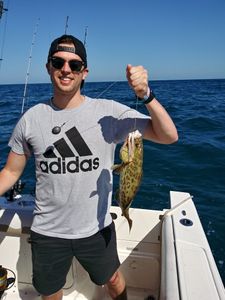 Angler enjoying fishing tours in FL