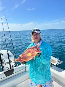 A person fishing in Sarasota, Florida