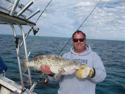 Gag Grouper, 21-inch fish caught while fishing in Marathon, Florida
