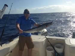 Lone angler fishing in Marathon, Florida