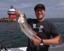 Striped bass fishing in MA