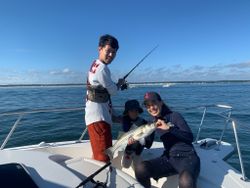 Striped bass caught while fishing in MA