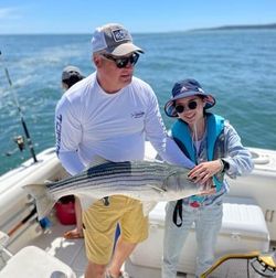 Striped bass fishing in Plymouth