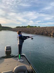 In the zone! fishing lake in nc