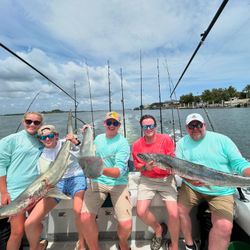 5 people fishing on a cruises and fishing trip in FL