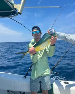 A stunning 13-inch mahi mahi caught on a fishing cruise in FL