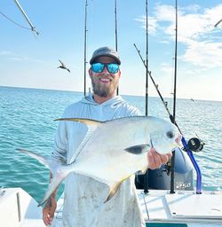 A permit fish caught in New Smyrna Beach, Florida