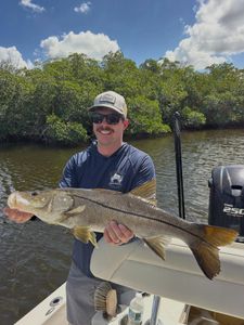 Snook fishing catch displayed on boat in Fort Myers FL