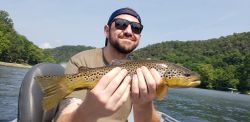 A stunning sea trout caught in Keystone