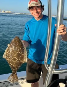 Southern Flounder fish caught in New Smyrna Beach